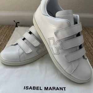 Isabel Marant Barty Leather Sneakers Size 41 NWT